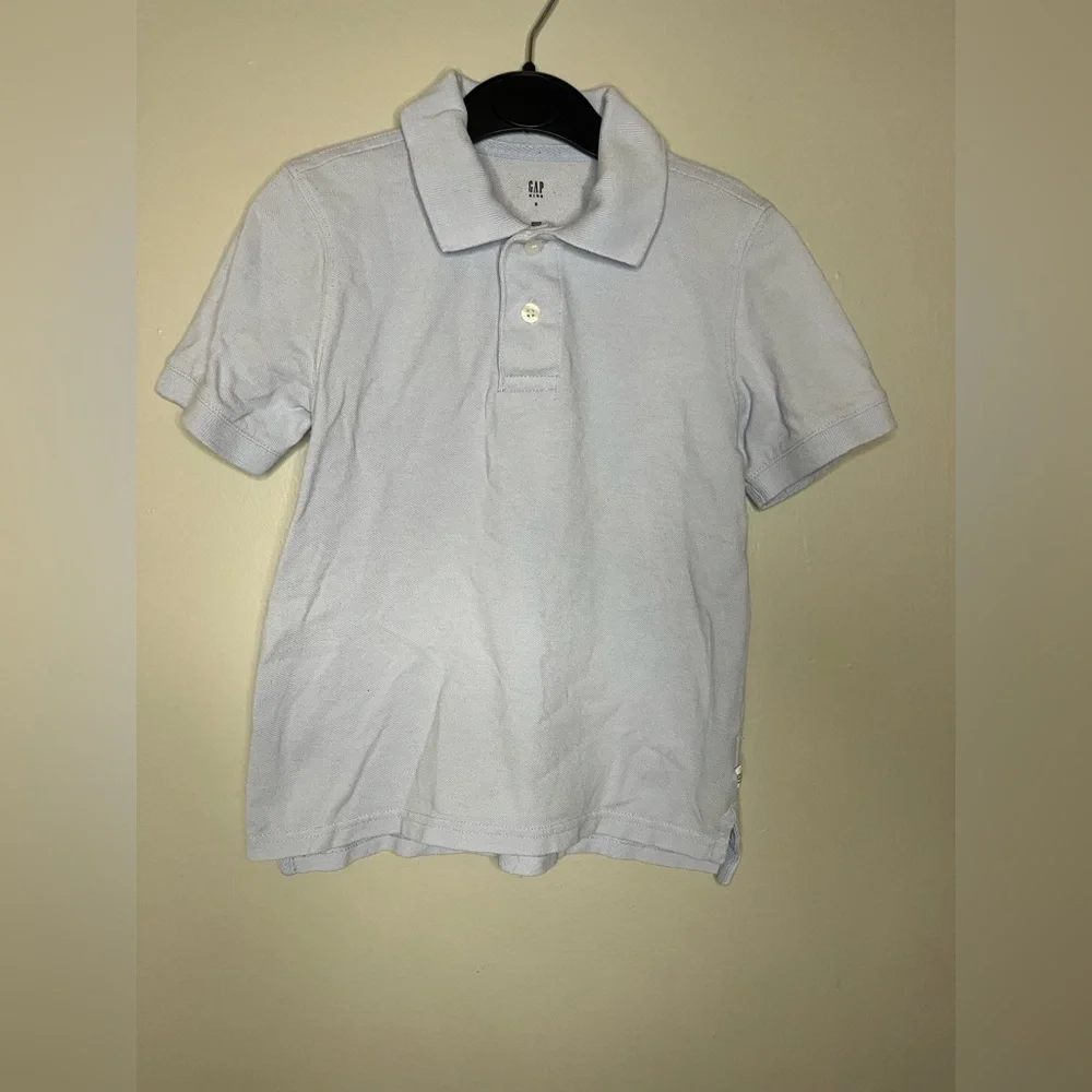 GAP Kids Light Blue Polo Shirt Boys Size Small